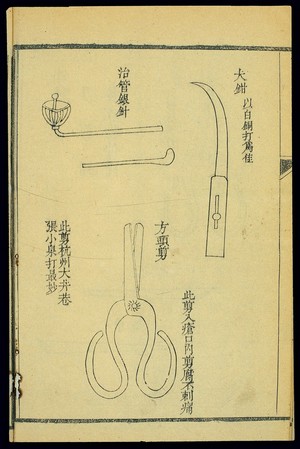 view Chinese woodcut: Instruments of petty surgery (2)