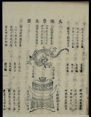 Chinese woodcut: Daoist internal alchemy (10)