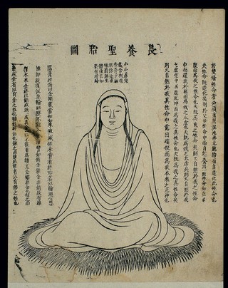 Chinese woodcut: Daoist internal alchemy (11)