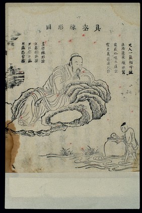 Chinese woodcut: Daoist internal alchemy (13)