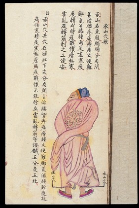 C19 Chinese MS moxibustion point chart: Chengshan