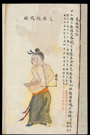 view C19 Chinese MS moxibustion point chart: Pigen