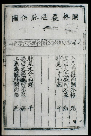 view C15 Chinese medical primer: Pulse diagnosis table