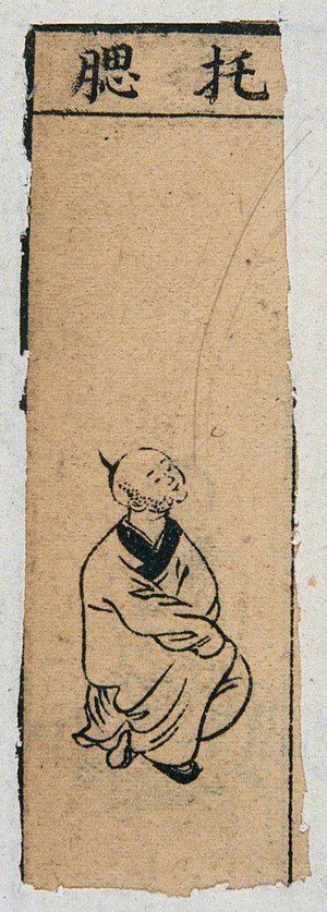 view Mid C20 Chinese medical illustration in trad. style: Smallpox