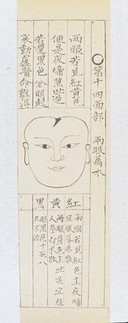 Qing Chinese paediatric face diagnosis chart