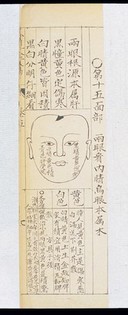 Qing Chinese paediatric face diagnosis chart