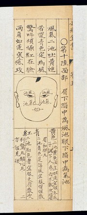 Qing Chinese paediatric face diagnosis chart