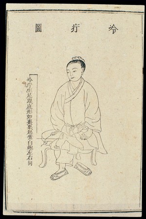 view Chinese C18 woodcut: External medicine - Cold boil