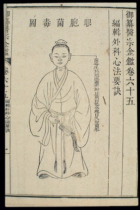 Chinese C18 woodcut: External eye - Infected eyelids