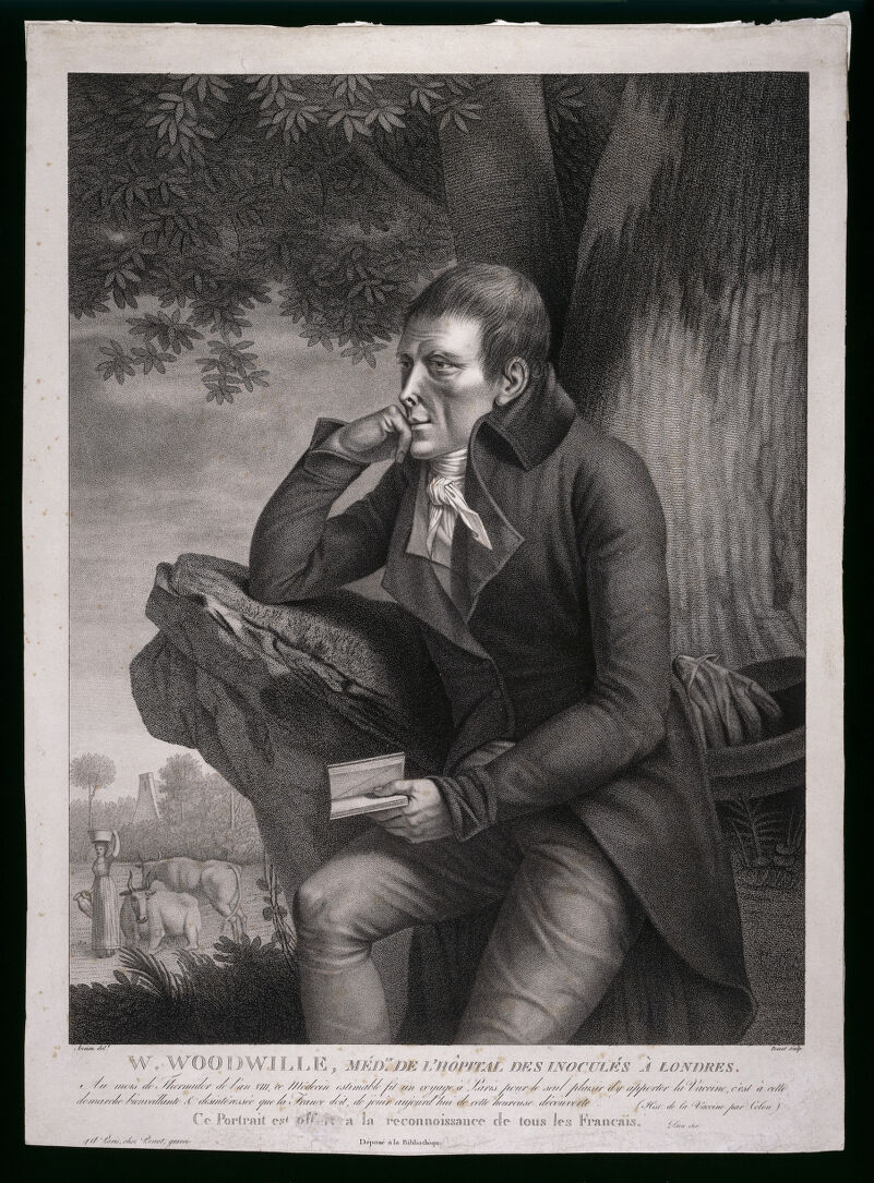 William Woodville. Stipple engraving by L.(?) Perrot, 1803, after Antoine Ansiaux., [1803], by Antoine Ansiaux