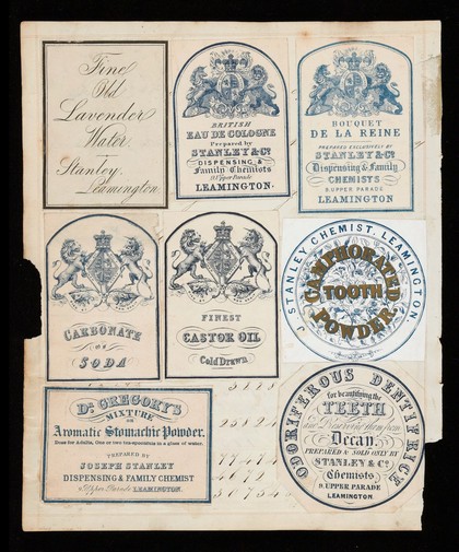 Price list - terms cash : fine old lavender water : British eau de cologne ... / Stanley & Co.