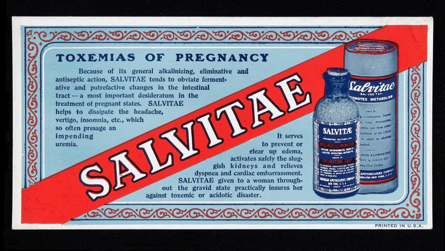 Salvitae : toxemias of pregnancy / American Apothecaries Company.