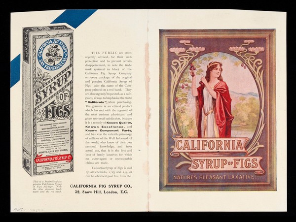 California Syrup of Figs : nature's pleasant laxative / California Fig Syrup Co.