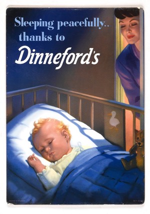 view Showcard advertising Dinneford's.-