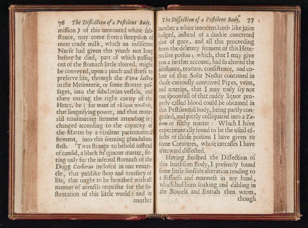 Loimotomia, or, The pest anatomized : an historical account of the dissection of a pestilential body by the author. Together with the author's apology against the calumnies of the Galenists, and a word to Mr. Nath. Hodges, concerning his late Vindiciae medicinae.