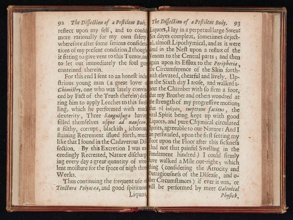 Loimotomia, or, The pest anatomized : an historical account of the dissection of a pestilential body by the author. Together with the author's apology against the calumnies of the Galenists, and a word to Mr. Nath. Hodges, concerning his late Vindiciae medicinae.