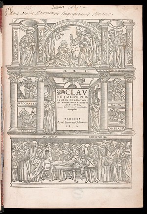 view Galen, De anatomicis administrationbus, title page