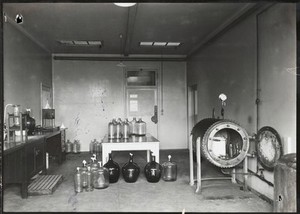 view Autoclave and Sterilising room, Wellcome Physiological Research Laboratories, Beckenham.