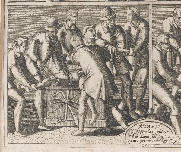 Le chirurgie françoise recueillie des antiens médecins et chirurgiens. Avec plusieurs figures des instrumens necesseres pour l'opération manuelle / Par Iacques Guillemeau.