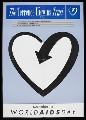 Poster: Terrence Higgins Trust advertising World Aids Day