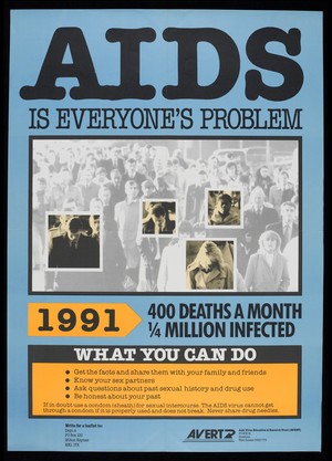 view Poster: Terrence Higgins Trust advertising AIDS awareness