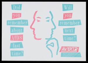 view Poster for AVERT: AIDS Education and Research Trust, West Sussex, promoting safer sex and AIDS awarness