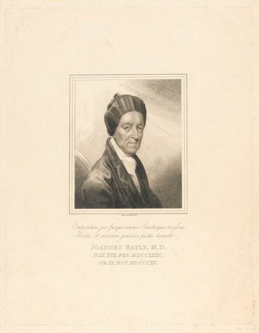 John Bayly. Stipple engraving. Physician in Chichester