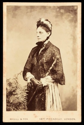 Mrs Burdon Sanderson, wife of J Burdon Sanderson, physiologist.