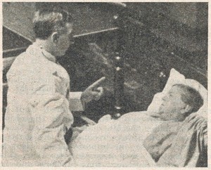 view George Riddoch with patient