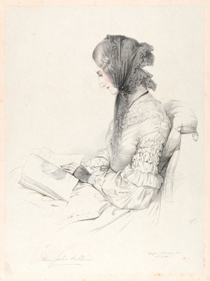 view Ellen Julia Hollond. Lithograph by L. Haghe, 1841.