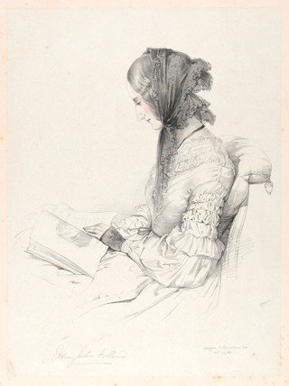 Ellen Julia Hollond. Lithograph by L. Haghe, 1841.