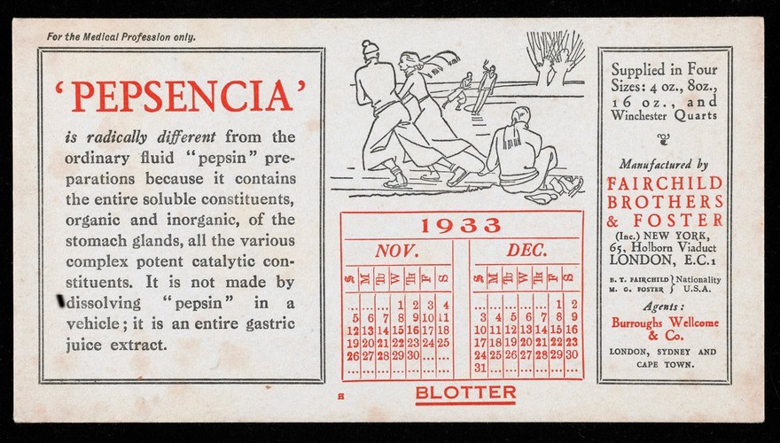 'Pepsencia'... / Fairchild Brothers & Foster (Inc) New York.