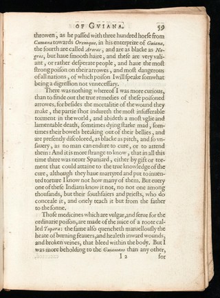 The discoverie of the large rich, and bewtifvl empire of Gviana. With / a relation of the great and Golden Citie / of Manoa (which the Spanyards call El / Dorado) And of the Prouinces of Emeria, / Arromaia, Amapaia, and other Cou- / tries, with their riuers, ad- / ioyning. / Performed in the yeare 1595, by Sir W. Ralegh. Knight, Captaine of her / Maiesties Guard, Lo. Warden / of the Stanneries, and her High- / nesse Lieutenant generall / of the Countie of / Cornewall / [Sir Walter Raleigh].