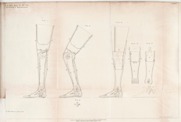 Specification of William Edward Newton : artificial legs.