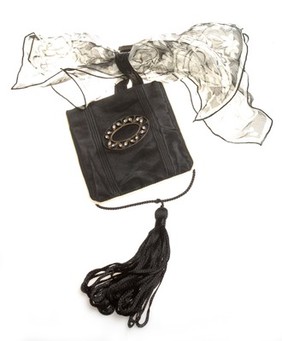 Silk evening bag