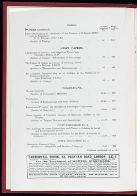 Proceedings of the Royal Society of Medicine, May 1934
