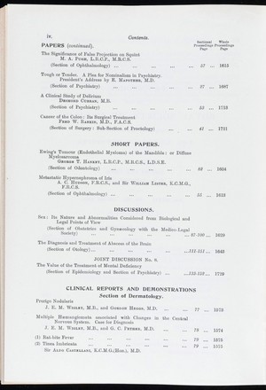 view Proceedings of the Royal Society of Medicine, Oct 1934