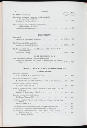 Proceedings of the Royal Society of Medicine, April 1934