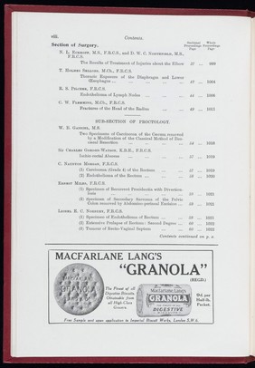 Proceedings of the Royal Society of Medicine, May 1932
