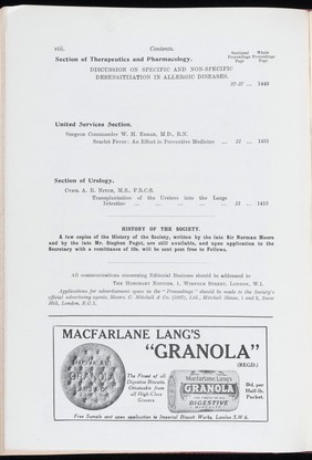Proceedings of the Royal Society of Medicine, July 1932