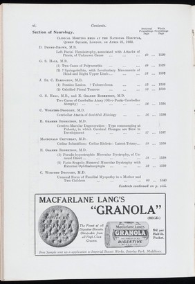 Proceedings of the Royal Society of Medicine, August 1932