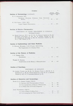 Proceedings of the Royal Society of Medicine, April 1927