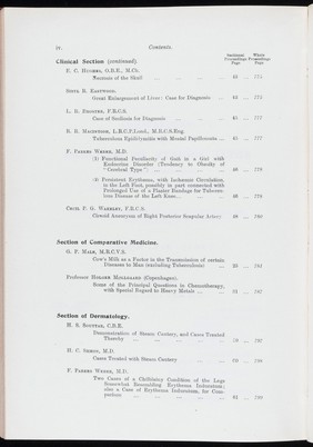 Proceedings of the Royal Society of Medicine, April 1927