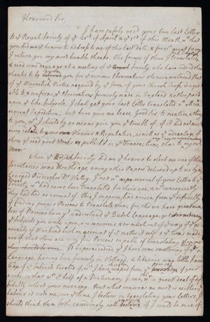 view Letter from Jurin to Leeuwenhoek