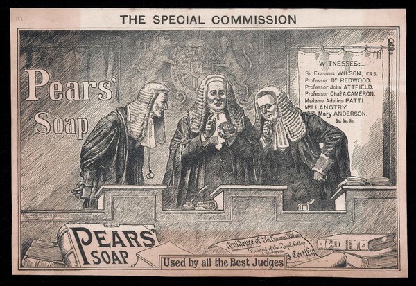 The special commission : Pear's soap used by all the best judges.