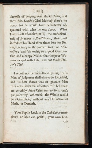 view A letter to Dr. Smelle [sic] shewing the impropriety of his new-invented wooden forceps; as also the absurdity of his method of teaching and practising midwifry / By William Douglas ...