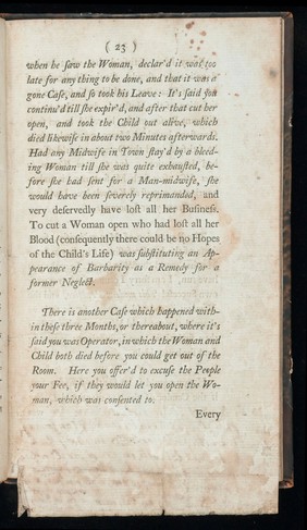 A letter to Dr. Smelle [sic] shewing the impropriety of his new-invented wooden forceps; as also the absurdity of his method of teaching and practising midwifry / By William Douglas ...