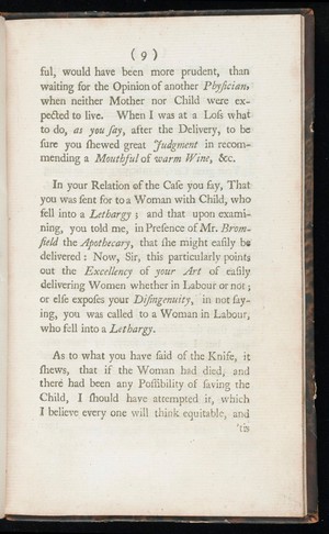 view A second letter to Dr. Smelle [sic], and an answer to his pupil, confirming the impropriety of his wooden forceps ; as also of his method of teaching and practising midwifery / [William Douglas]