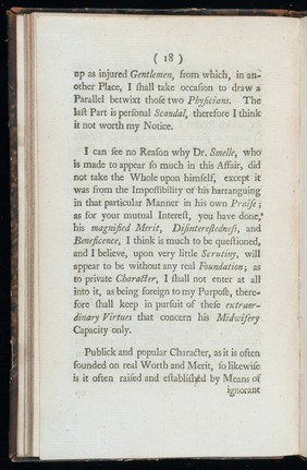 A second letter to Dr. Smelle [sic], and an answer to his pupil, confirming the impropriety of his wooden forceps ; as also of his method of teaching and practising midwifery / [William Douglas]