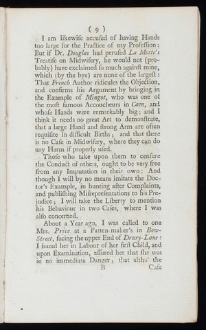 view An answer to a late pamphlet intituled A letter to Dr. Smellie; shewing the impropriety of his new invented wooden forceps / [William Smellie]